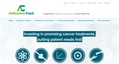 Desktop Screenshot of anticancerfund.org